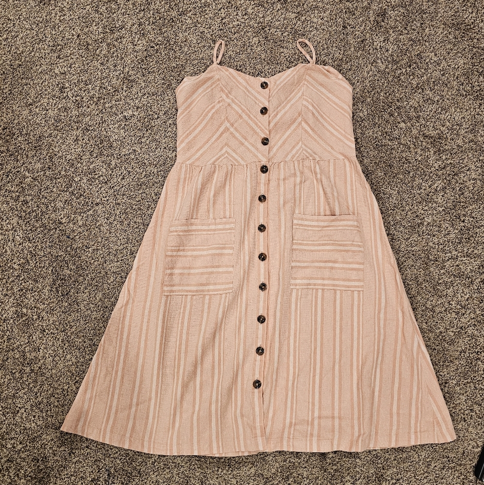 Downeast Basics Smocked Pink Dress